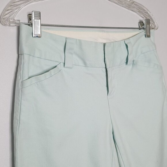 Gap Soft Girl Ice Blue Wide Leg Mid Rise Cotton Trousers Women's Size 2 - Picture 4 of 13